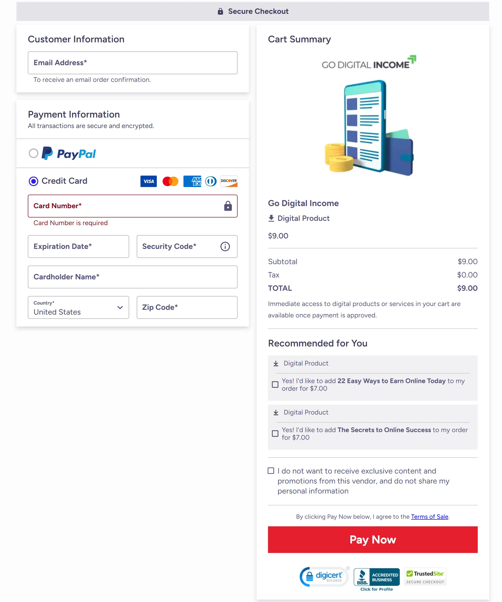 go-digital-income price 
